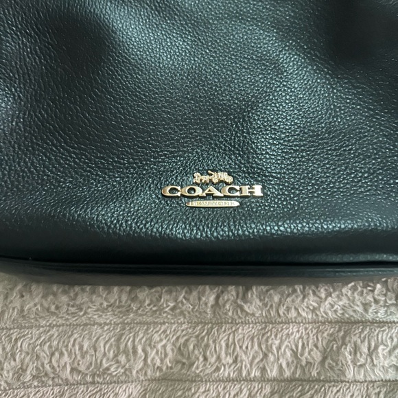 Coach Ellie File Bag in Black Pebbled Leather - Picture 3 of 13